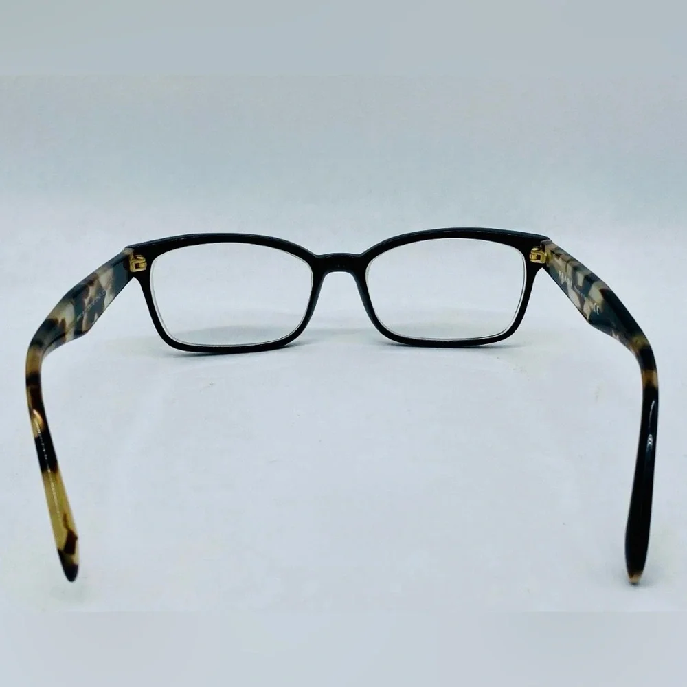 Authentic Prada VPR 18T Eyeglasses Black Havana Tortoise w/ Case Certified